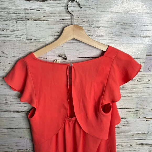 Meadow rue  orange blouse top Anthropologie size 2 - Picture 6 of 10